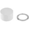 Image de Lindby - LED plafondlamp - 1licht - Aluminium - H: 6.5 cm - wit - Inclusief lichtbron