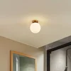 Image de Lucande - Plafondlamp badkamer - 1licht - Staal, glas - H: 17.7 cm - E14 - messingkleurig