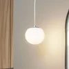 Image de Lucande - hanglamp - 1licht - Staal, glas - H: 13.5 cm - E14 - chroomkleurig
