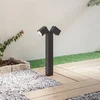 Image de Lindby - Sokkellamp - 2lichts - Aluminium - H: 50 cm - GU10 - antraciet
