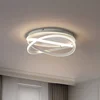 Image de Lucande - LED plafondlamp - CCT - 1licht - Aluminium, ijzer, siliconen - H: 14 cm - wit - Inclusief lichtbron