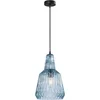 Image de Lindby - hanglamp - 1licht - Glas, metaal - H: 35 cm - E27 - lichtblauw