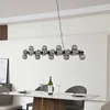 Image de Lucande - hanglamp - 25lichts - Glas, metaal - G9 - zwart, rookgrijs