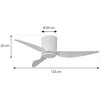 Image de Lindby - Plafondventilatoren zonder verlichting - Metaal, ABS - H: 20.8 cm - wit