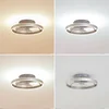 Image de Lindby - Plafondventilatoren met verlichting- met dimmer - Aluminium, PVC, AS, ijzer - H: 14 cm - zilvergrijs, transparant