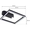 Image de Lindby - Plafondlamp met sensor - 1licht - Aluminium, kunststof, ijzer - H: 6 cm - zwart - Inclusief lichtbron