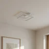 Image de Lindby - Plafondlamp met sensor - 1licht - Aluminium, kunststof, ijzer - H: 6 cm - wit - Inclusief lichtbron