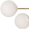 Image de Euluna - plafondlamp - 6lichts - Staal, glas - H: 26 cm - E14 - wit, goud, wit opaal