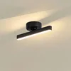 Image de Lindby - LED plafondlamp - 1licht - IJzer, aluminium, kunststof - H: 7.3 cm - zwart - Inclusief lichtbron