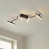 Image de Lindby - LED plafondlamp - 4lichts - IJzer, aluminium, kunststof - H: 10.6 cm - zwart - Inclusief lichtbronnen