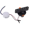 Image de Lindby - LED plafondlamp- met dimmer - 1licht - aluminium - H: 8 cm - zwart - Inclusief lichtbron