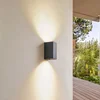 Image de Lindby - Wandlamp buiten - 2lichts - Aluminium, glas - H: 15 cm - GU10 - donkergroen