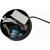 Image de Lucande - Hanglampen - 1licht - Glas, metaal - rookgrijs, zwart - Inclusief lichtbron
