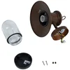 Image de Lindby - Wandlamp buiten - 1licht - Staal, glas - H: 31 cm - E27 - roestkleurig