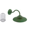 Image de Lindby - Wandlamp buiten - 1licht - Aluminium, glas - H: 29 cm - E27 - vintage groen, helder