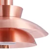 Image de Lucande - Wandlamp buiten - 1licht - Roestvrij staal, glas, aluminium - H: 19.2 cm - E14 - koper