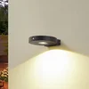 Image de Lucande - solar buitenlamp- met dimmer - 1licht - Aluminium spuitgietwerk, kunststof - H: 3.2 cm - zwart - Inclusief lichtbron