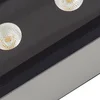 Image de Lucande - LED wandlamp buiten - 1licht - Gegoten aluminium, kunststof - H: 6.5 cm - zwart - Inclusief lichtbron
