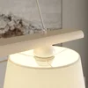 Image de Euluna - Hanglamp - 3lichts - Hout, stof - H: 15.5 cm - E27 - gebroken wit, wit
