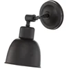 Image de Euluna - wandlamp - 1licht - staal - H: 22 cm - E27 - zwart
