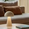Image de Lindby - LED tafellamp- met dimmer - 1licht - IJzer, polycarbonaat - H: 30 cm - beige - Inclusief lichtbron