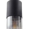 Image de Lindby - hanglamp - 1licht - Glas, aluminium, ijzer - H: 24 cm - E27 - rookgrijs, zwart