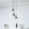 Image de Lucande - hanglamp - 3lichts - Glas, ijzer - H: 17.5 cm - E27 - rookgrijs, zwart