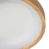 Image de Lucande - LED plafondlamp - CCT - 1licht - Hout, polycarbonaat, ijzer - H: 9.3 cm - licht hout, wit - Inclusief lichtbron