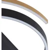 Image de Lucande - LED plafondlamp - 2lichts - Siliconen, aluminium, staal - H: 8.5 cm - zand zwart, goud - Inclusief lichtbronnen