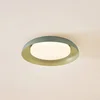 Image de Lindby - LED plafondlamp - 1licht - Polycarbonaat, staal - H: 7.1 cm - lichtgroen, wit - Inclusief lichtbron