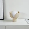 Image de Lindby - Tafellamp - 1licht - Glas, ijzer - H: 21 cm - E27 - beige, wit
