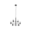 Image de Lucande - hanglamp - 6lichts - Metaal - H: 8.6 cm - E27 - zwart