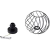 Image de Lindby - plafondlamp - 1licht - Metaal - H: 22.5 cm - E27 - zwart