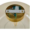 Image de Lindby - plafondlamp - 1licht - Glas, ijzer - H: 17.3 cm - E27 - amber, messing