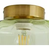 Image de Lindby - plafondlamp - 1licht - Glas, ijzer - H: 15.3 cm - E27 - groen, messing