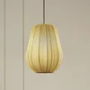 Image de Lindby - Hanglamp - 1licht - Stof - H: 38 cm - E27 - grijs