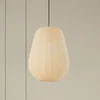 Image de Lindby - Hanglamp - 1licht - Stof - H: 38 cm - E27 - beige