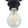 Image de Lindby - plafondlamp - 1licht - Stof - H: 32 cm - E27 - zwart