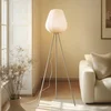 Image de Lindby - vloerlamp - 1licht - Textiel, ijzer - H: 144 cm - E27 - beige