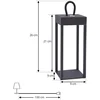 Image de Lindby - LED tafellamp- met dimmer - 1licht - IJzer, polycarbonaat - H: 26.5 cm - zwart, wit - Inclusief lichtbron
