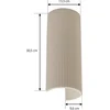 Image de Lindby - wandlamp - 2lichts - gips - H: 30.5 cm - GU10 - beige