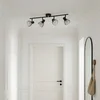 Image de Lindby - plafondlamp - 4lichts - IJzer - H: 18 cm - E14 - zwart
