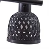 Image de Lindby - plafondlamp hout - 2lichts - Bamboe, metaal - H: 20 cm - E14 - zwart
