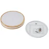 Image de Lindby - LED plafondlamp - CCT - 1licht - Hout, kunststof, metaal - H: 8 cm - licht hout, wit - Inclusief lichtbron