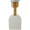Image de Lindby - Tafellamp - 1licht - Stof, marmer, metaal - H: 50 cm - E27 - wit, grijs, goud