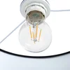 Image de Lindby - vloerlamp - 1licht - Textiel, marmer, metaal - H: 153 cm - E27 - zwart, goud