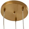 Image de Lindby - hanglamp - 3lichts - Glas, ijzer - G9 - Cognac, messing