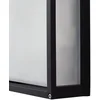 Image de Lucande - Wandlamp buiten - 2lichts - Aluminium, glas - H: 25 cm - E27 - antraciet, melkglas