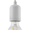 Image de Lindby - hanglamp - 1licht - Aluminium, staal - H: 7 cm - E27 - wit