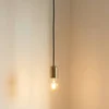 Image de Lindby - hanglamp - 1licht - Aluminium, staal - H: 7 cm - E27 - messing